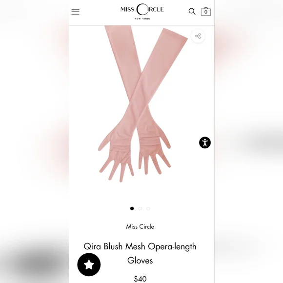 🩷 Qira Blush Mesh Opera-length Gloves 🩷 - Picture 2 of 13